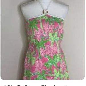 Lilly Pulitzer Halter dress "Pink Elephant"